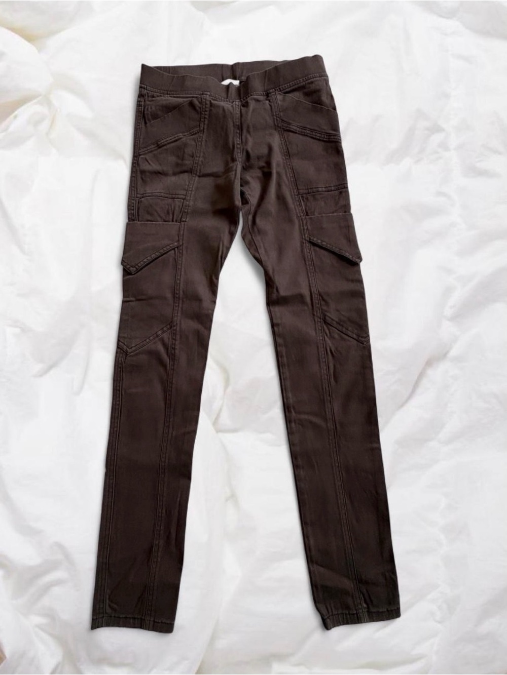 Prairie Underground Womens Small Dark Brown Cargo Slim Pants Earthcore Gorpcore